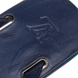 Louis Vuitton dark blue leather flip flops