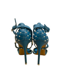 Valentino rockstud spike blue sandals