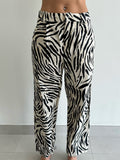 Mango zebra print Pants