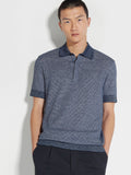 Zegna gray polo shirt