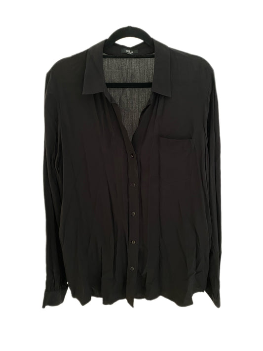 Rails black button up shirt