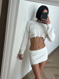 SER.O.YA knitted white set