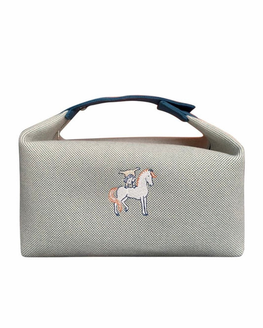 Hermes Bride-a-Brac Cabriole Case Bleu