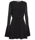 SAINT LAURENT Draped minidress