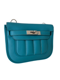 Hermes Berline Bag 21 Blue with long strap