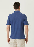 Brunello Cucinelli blue polo shirt