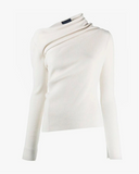 EUDON CHOI Asyetric-Neck Knitted Sweater