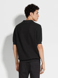 Zegna black polo shirt