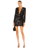 DANIELE CARLOTTA Sequin Mini Dress