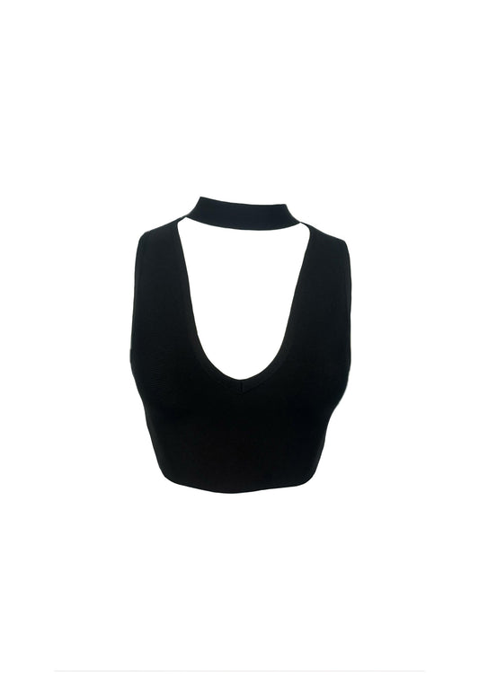 Revolve black v-neck top