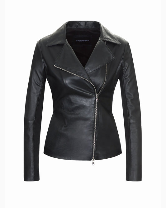 Emporio Armani SEMI-ANILINE LAMBSKIN JACKET