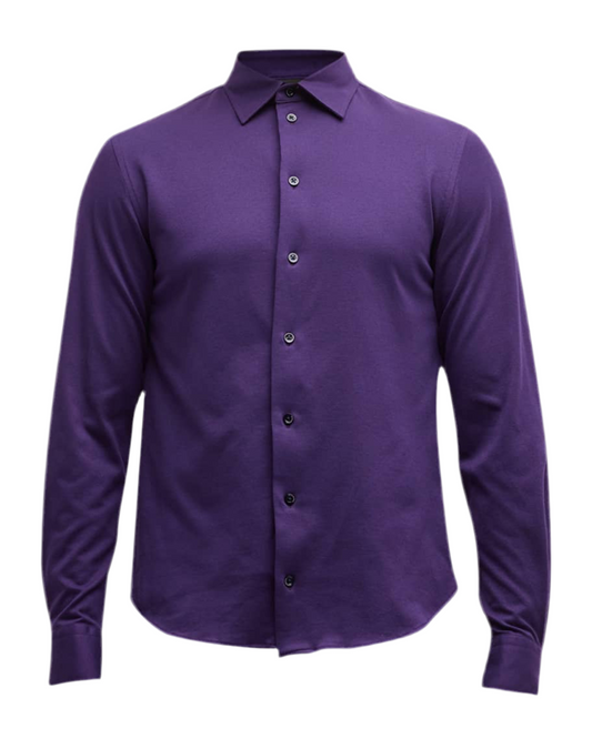 Giorgio Armani purple shirt