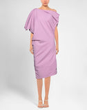 The Attico pink one shoulder dress