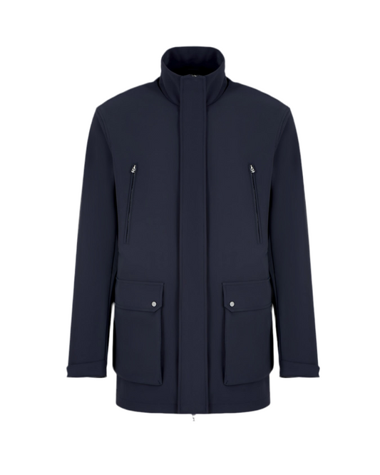 Emporio Armani water-repellent long jacket