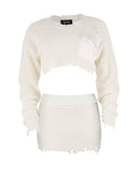 SER.O.YA knitted white set