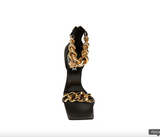 Versace Medusa Chain leather sandals