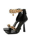 Versace Medusa Chain leather sandals