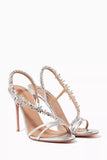 Aquazzura Chateau Crystal Sandals