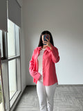 Lakruna pink button up Top