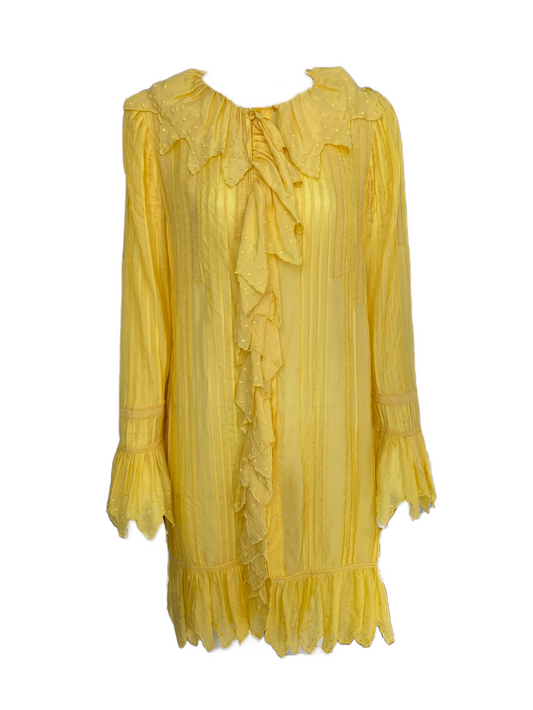 Blumarine yellow tunic dress