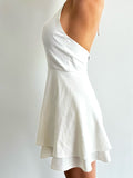 Alice + Olivia white halter Dress