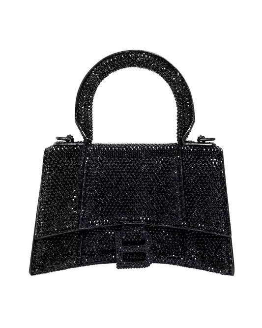 Balenciaga Hourglass Crystal Black bag