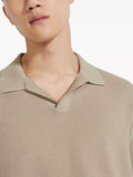 Zegna light brown polo shirt