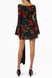 MAGDA BUTRYM Off-shoulder Floral Mini Dress