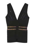 Just Cavalli black embellished sleeveless top