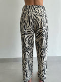 Mango zebra print Pants