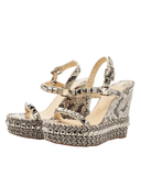 Christian Louboutin Python Wedge sandals