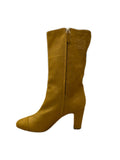 Chanel mustard yellow boots