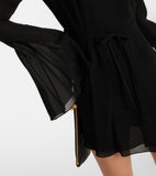 SAINT LAURENT Draped minidress