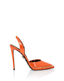 Philipp plein orange spike heels