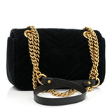 Gucci Marmont GG Velvet Black Small Bag