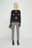 Ermanno Scervino black jumper with skulls