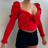 Bardot Red top