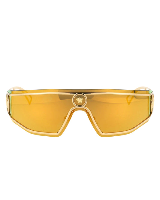 Versace Eyewear Medusa Embellished Sunglasses