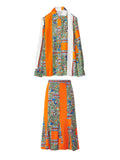 Tory Burch Garden Party 100% Silk Set