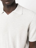 Brunello Cucinelli ribbed-trim off white polo shirt