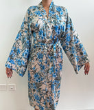 Madi With Love blue floral cover up