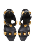 Balmain Ava 140mm leather platform sandals