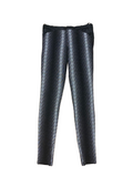 Gucci Metallic Argyle Patterned Lurex Knit Skinny Pants