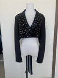 Revolve Blazer in black with gems