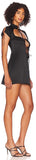 GUIZIO Open Tie Mini Dress