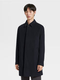 Zegna Trofeo elements black trench coat