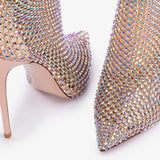 Le Silla Gilda 125mm crystal-embellished pumps