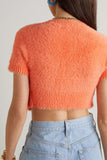 JACQUEMUS Neve cropped brushed stretch-knit cardigan