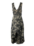 Alice + Olivia by Stacy Bendet A-line black and beige dress gown