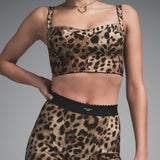 DOLCE&GABBANA x SKIMS Leopard bustier